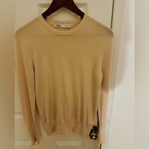 Zara Light Tan Knit Top